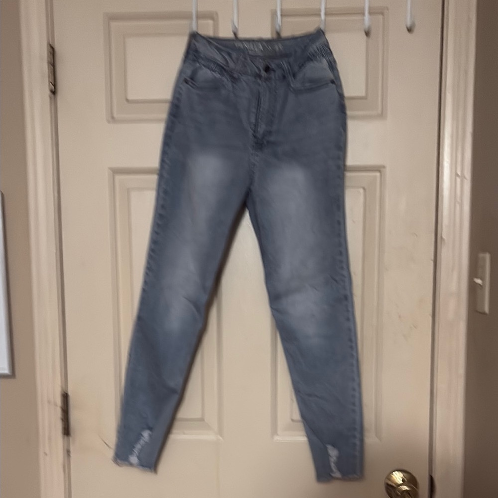 Vanilla Star Blue Skinny Jeans High-Waisted Tapered